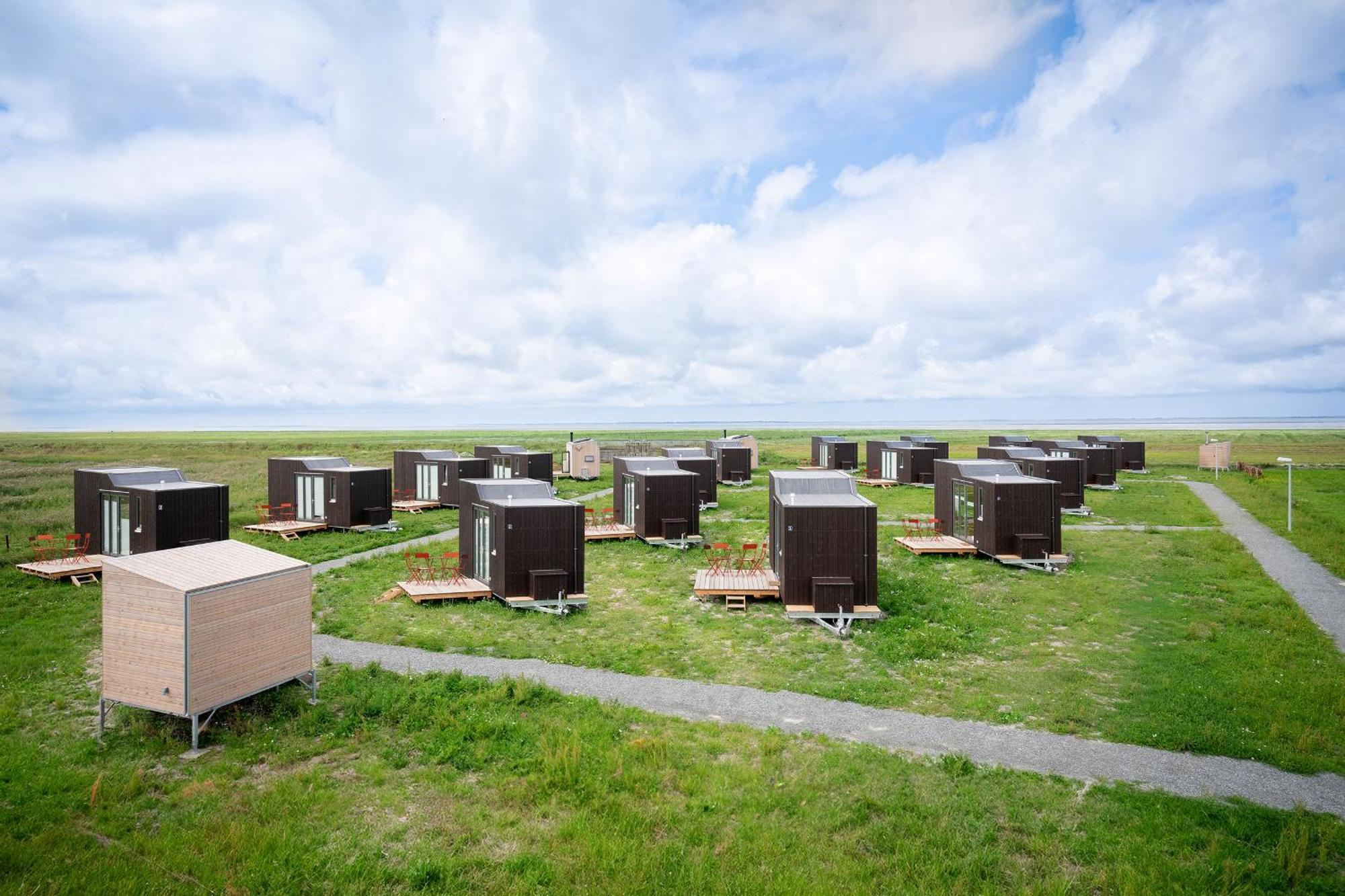 Tiny House Pioneer 18 Zur Meerseite - Green Tiny Village Harlesiel Carolinensiel Esterno foto