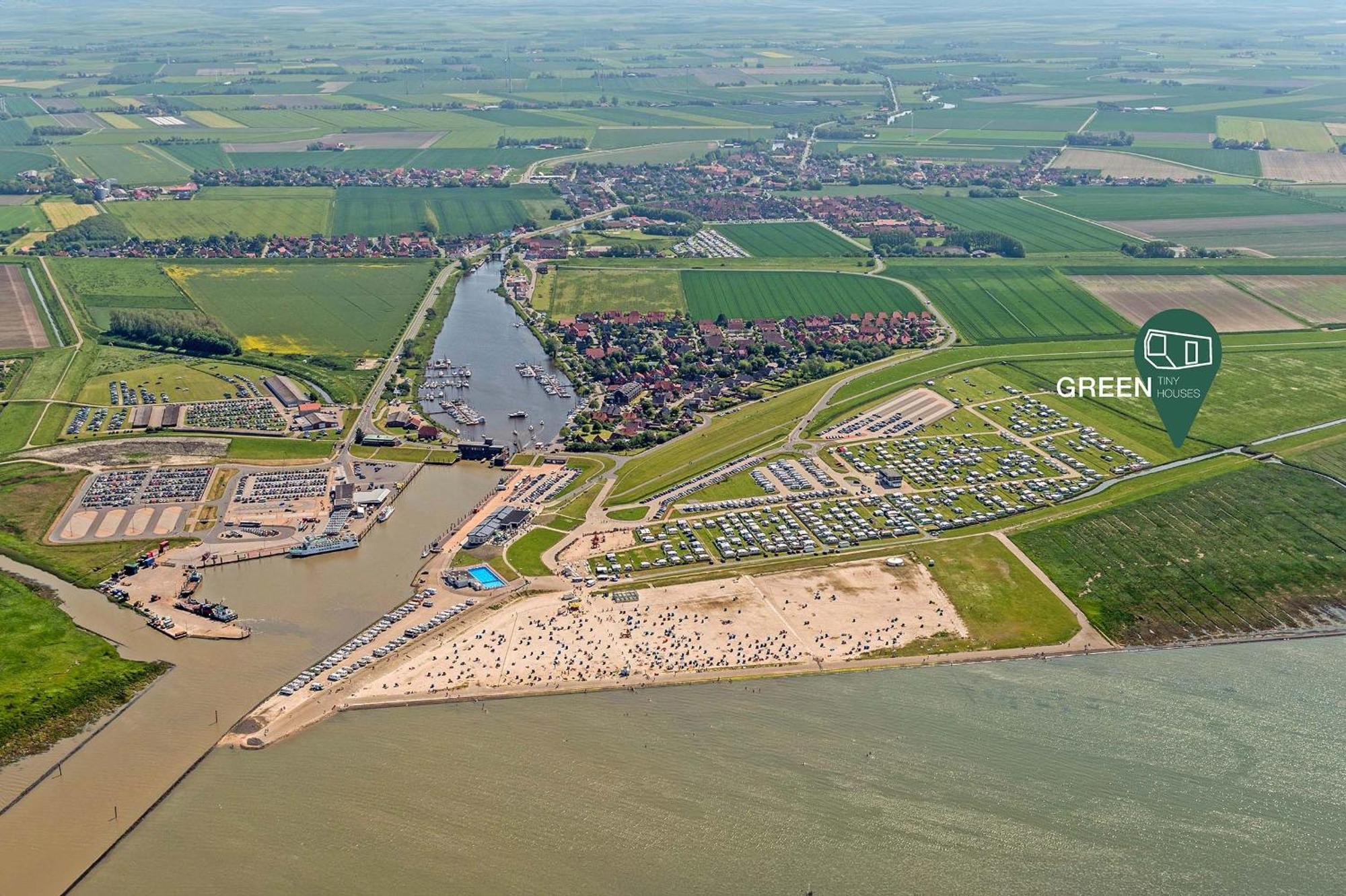 Tiny House Pioneer 18 Zur Meerseite - Green Tiny Village Harlesiel Carolinensiel Esterno foto