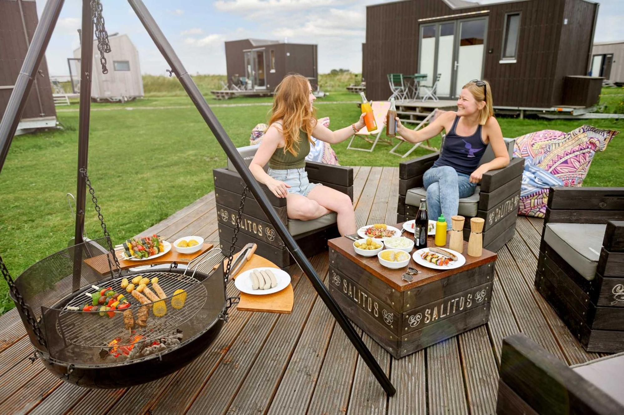 Tiny House Pioneer 18 Zur Meerseite - Green Tiny Village Harlesiel Carolinensiel Esterno foto